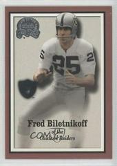 Fred Biletnikoff Football Cards 2000 Fleer Greats of the Game Prices
