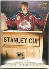 Joe Sakic #C249 Hockey Cards 2011 Upper Deck Canvas Prices
