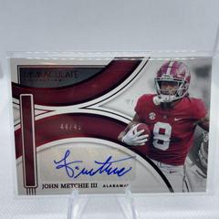 John Metchie III #II-JME Football Cards 2022 Panini Immaculate Collegiate Introductions Autographs Prices