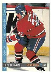 Benoit Brunet #352 Hockey Cards 1992 O-Pee-Chee Prices