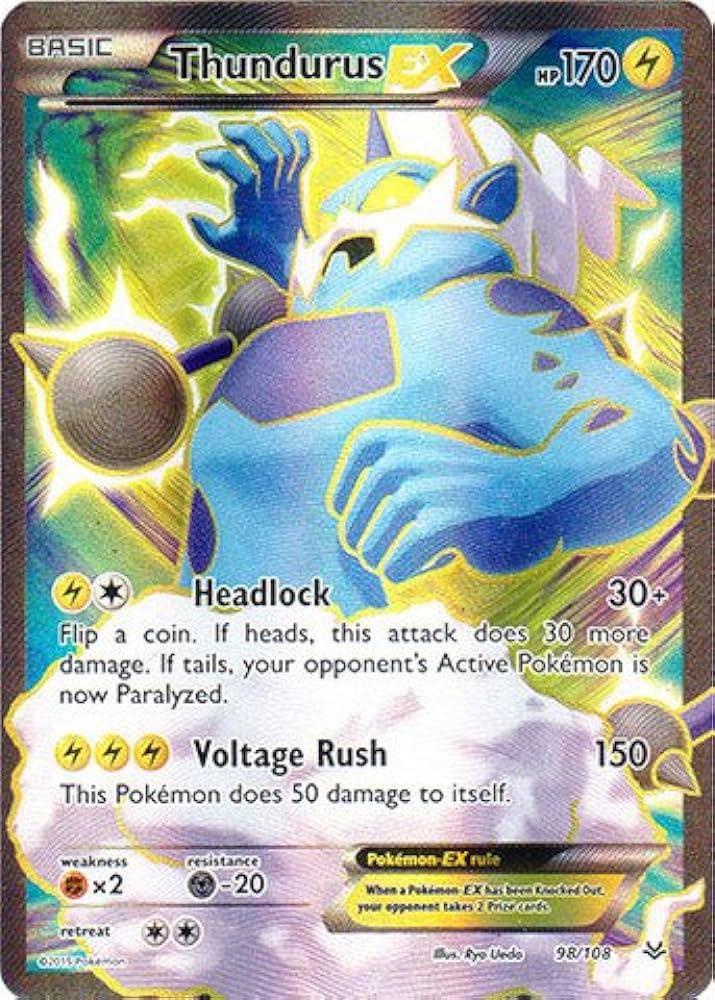 Thundurus EX #98 Prices | Pokemon Roaring Skies | Pokemon Cards