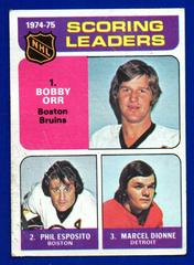 Scoring Leaders [Orr, Esposito, Dionne] Hockey Cards 1975 Topps Prices