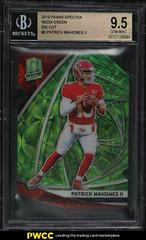 Patrick Mahomes II [Neon Green Die-Cut] Football Cards 2019 Panini Spectra Prices