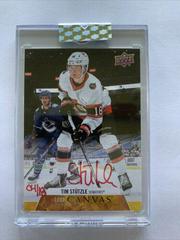 Tim Stutzle [Red Ink] Hockey Cards 2020 Upper Deck Clear Cut Canvas Signatures Prices