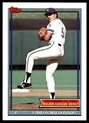 Carlos Maldonado #94 Baseball Cards 1991 Topps '90 M.L. Debut Prices