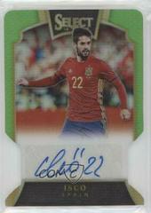 Isco [Neon Green Die Cut] Soccer Cards 2016 Panini Select Signatures Prices