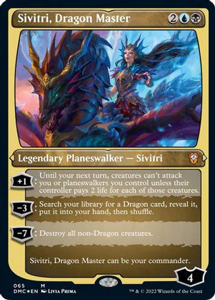 Sivitri, Dragon Master [Etched Foil] #65 Magic Dominaria United Commander