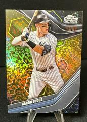 Aaron Judge [Gold Mini Diamond] #1 Baseball Cards 2023 Topps Chrome Black Prices
