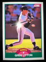 Greg Litton #86T Baseball Cards 1989 Score Traded Prices