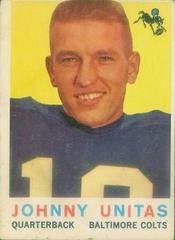 Johnny Unitas #1 Football Cards 1959 Topps Prices