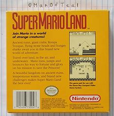 Super Mario Land - Box Back | Super Mario Land GameBoy