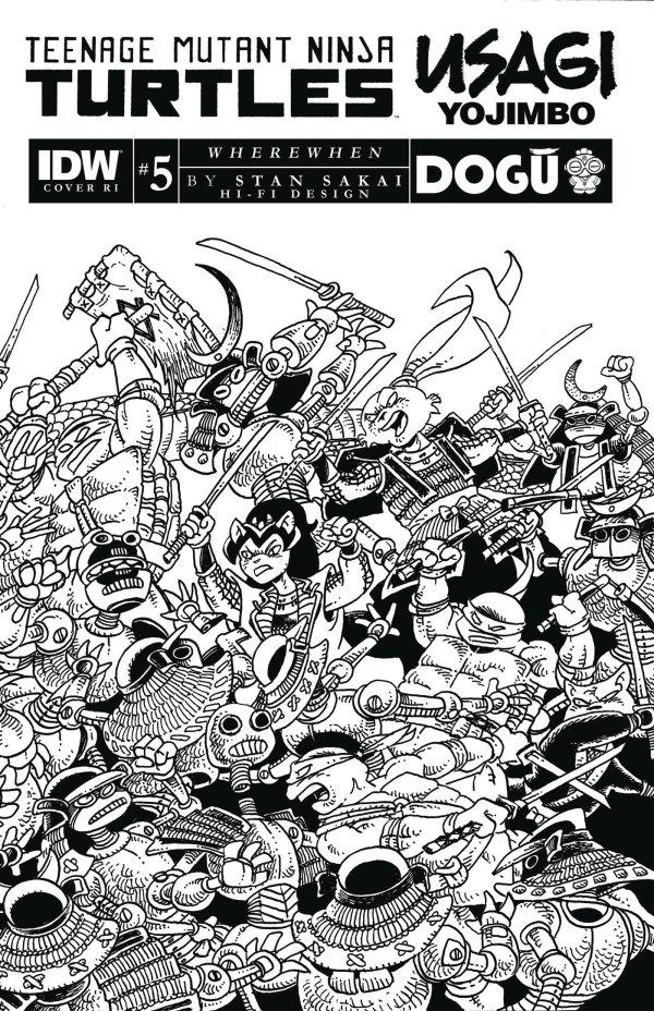 Teenage Mutant Ninja Turtles / Usagi Yojimbo: WhereWhen [Sakai Sketch] #5 (2023) Comic Books Teenage Mutant Ninja Turtles / Usagi Yojimbo: WhereWhen