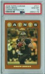 Drew Brees [Copper Refractor] Football Cards 2008 Topps Chrome Prices