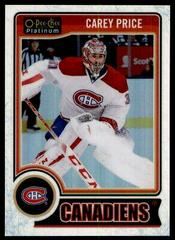 Carey Price [White Ice] Hockey Cards 2014 O-Pee-Chee Platinum Prices