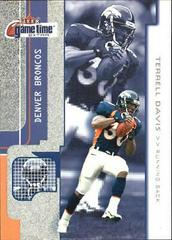 Terrell Davis [Extra] #6 Football Cards 2001 Fleer Game Time Prices