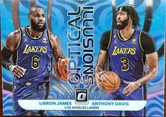 Anthony Davis, LeBron James #3 Basketball Cards 2022 Panini Donruss Optic Optical Illusions Prices