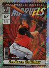 Jackson Holliday [Silver] #M3 Baseball Cards 2023 Panini Donruss Marvels Prices