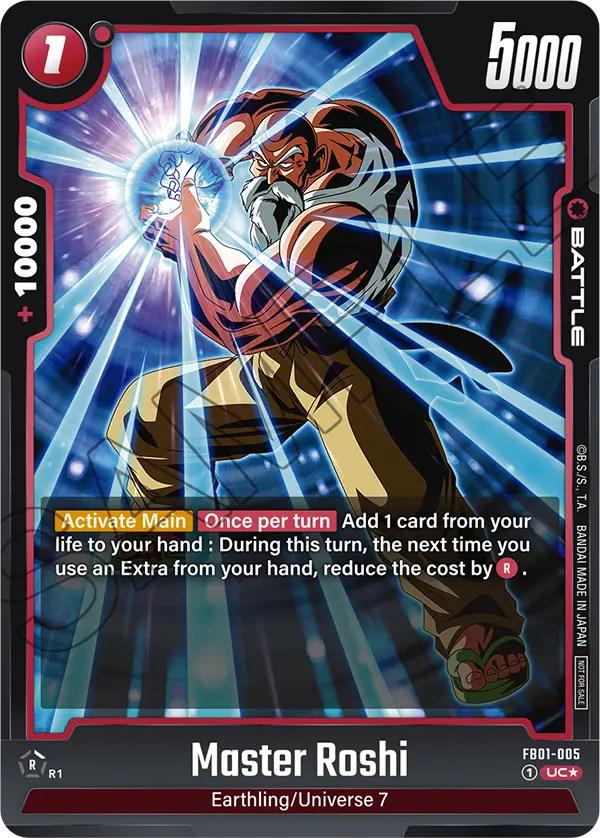 Master Roshi [Tournament Pack 01 Holo] FB01-005 Dragon Ball Fusion World Judge Promo