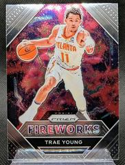 Trae Young #28 Basketball Cards 2020 Panini Prizm Fireworks Prices