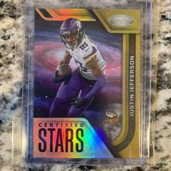 Justin Jefferson [Gold] Football Cards 2022 Panini Certified Stars Prices