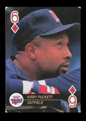 Kirby Puckett [Aces 6 of Diamonds] Baseball Cards 1992 U.S. Playing Card Aces Prices