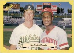 E. Davis, M. McGwire [Green Back] Baseball Cards 1987 Classic Travel Update Prices