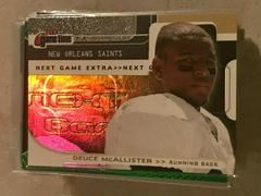 Deuce McAllister [Extra] Football Cards 2001 Fleer Game Time Prices