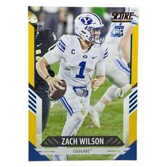 Zach Wilson [Gold] Football Cards 2021 Panini Score Prices