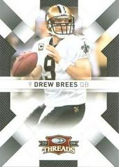 Drew Brees #62 Football Cards 2009 Panini Donruss Threads Prices