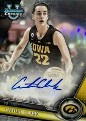 Caitlin Clark [Refractor] #BCPA-CCL Basketball Cards 2023 Bowman Chrome University Prospects Autographs Prices