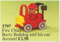 LEGO Set | Fire Chief Barty Bulldog LEGO Fabuland