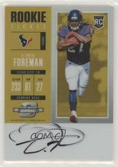 D'Onta Foreman [Autograph Gold] Football Cards 2017 Panini Contenders Optic Prices
