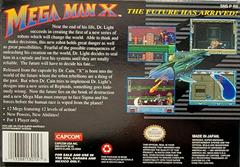 Box Back | Mega Man X Super Nintendo