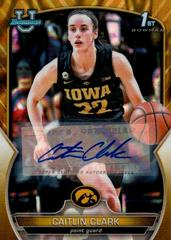Caitlin Clark [Autograph Gold] #50 Basketball Cards 2022 Bowman Chrome University Prices