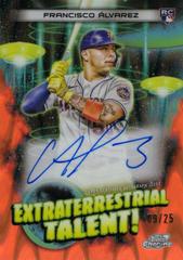 Francisco Alvarez [Orange Galactic] #ETA-FA Baseball Cards 2023 Topps Cosmic Chrome Extraterrestrial Talent Autographs Prices