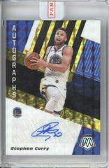Stephen Curry [Black Gold Choice] Basketball Cards 2019 Panini Mosaic Autographs Prices