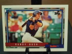 Randy Bush #476 Baseball Cards 1992 Topps Prices