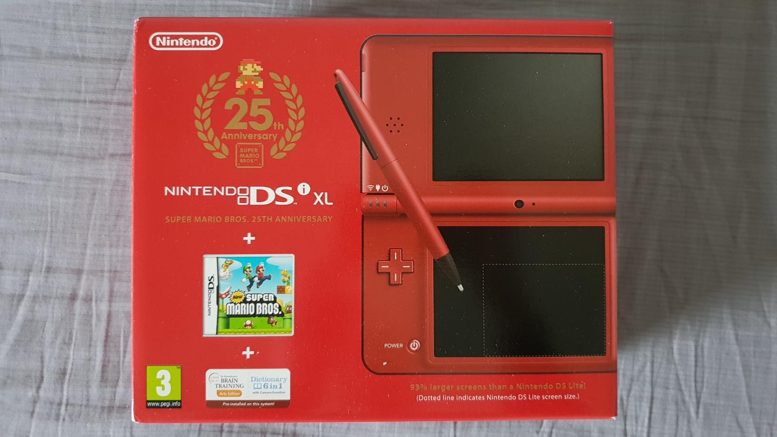 Nintendo Dsi Xl 25th Anniversary Edition Item Box And Manual Pal Nintendo Ds