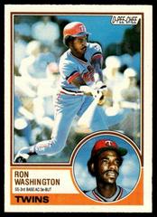 Ron Washington Baseball Cards 1983 O Pee Chee Prices