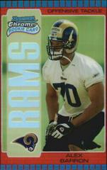 Alex Barron [Red Refractor] #217 Football Cards 2005 Bowman Chrome Prices