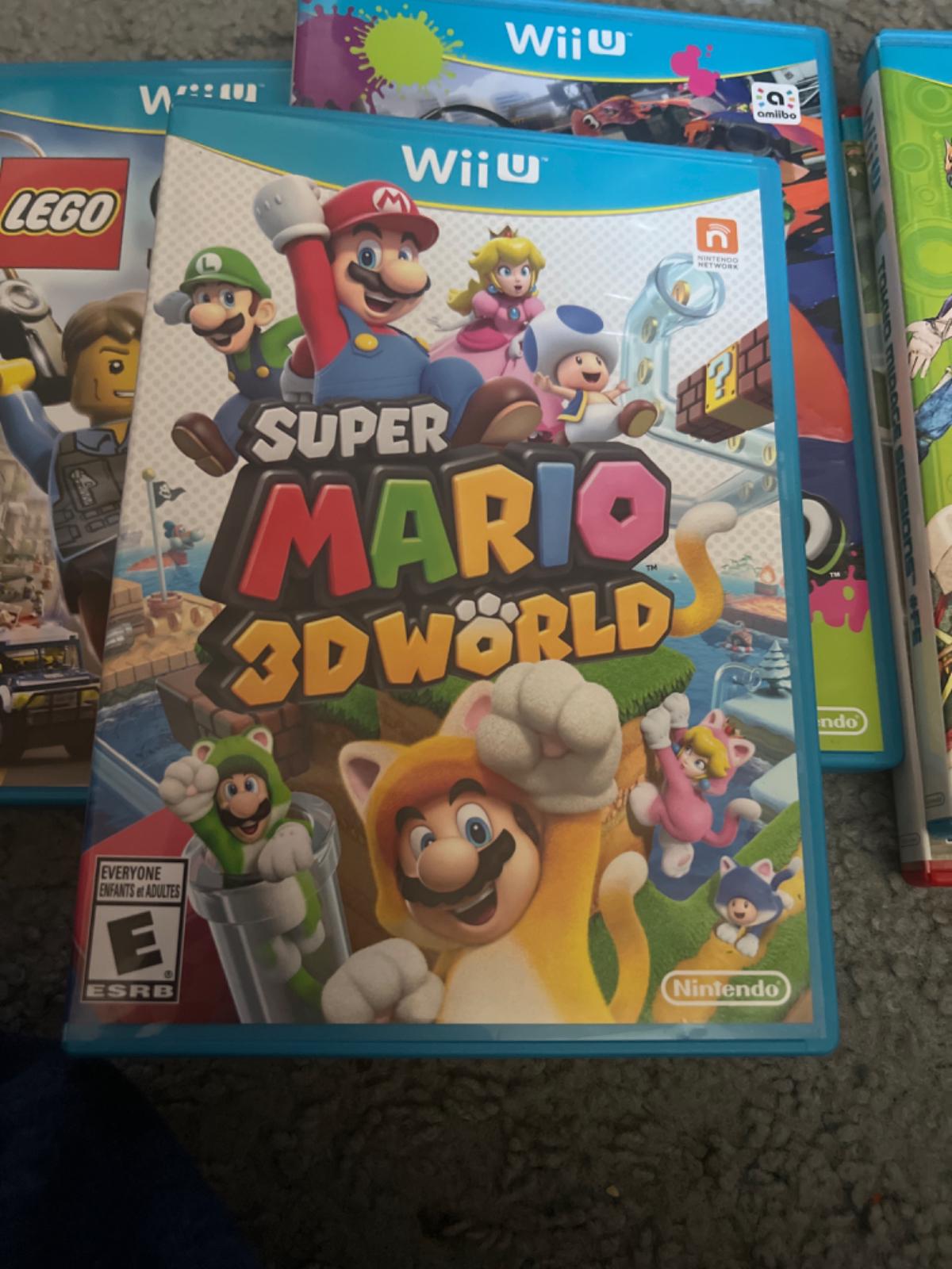 Super Mario 3D World Item, Box, and Manual Wii U