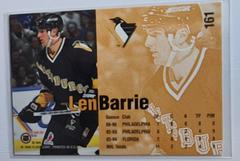 Backside | Len Barrie Hockey Cards 1994 Fleer
