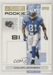 Calvin Johnson [Gold] Football Cards 2007 Playoffs NFL Prices