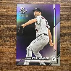Justin Verlander [Purple] #10 Baseball Cards 2019 Bowman Platinum Prices