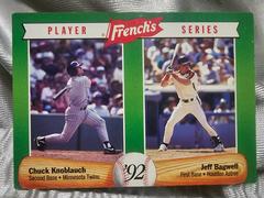 Chuck Knoblauch, Jeff Bagwell Baseball Cards 1992 French's Prices