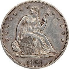 1864 [PROOF] Coins Seated Liberty Half Dollar Prices