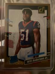 Will Anderson Jr. [Studio Series] #1 Football Cards 2023 Panini Donruss Rated Rookies Portrait Prices