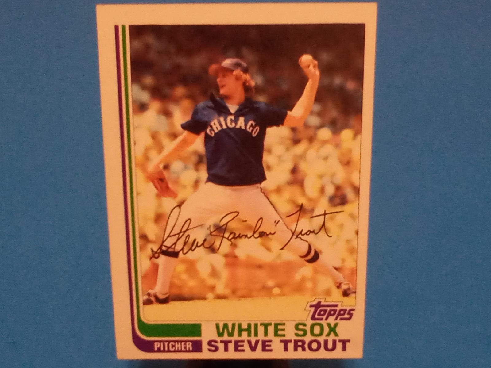 Steve Trout Ungraded 1982 Topps