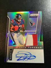 D'Onta Foreman #RPA-DF Football Cards 2017 Panini Prizm Rookie Patch Autographs Prices