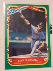 Kirk McCaskill Baseball Cards 1987 Fleer Star Stickers Prices